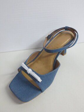 LAUREN CONRAD WOMEN'S EILEEN DENIM SANDALS - US 8